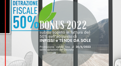 Superbonus 2022 : sconto 50% in fattura da Castelliromaninfissi